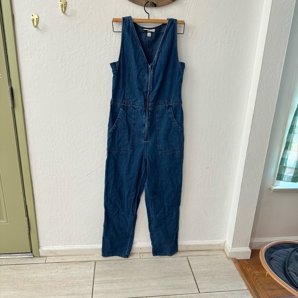 Rachel Comey X Target Denim Sleeveless Jumpsuit Zip Front Size 2 - Picture 9 of 9